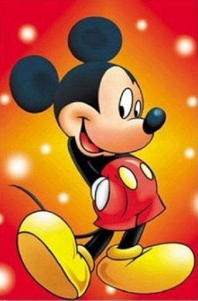 Diamond Painting - LAGERSALG - Mickey Mouse, 50x60 cm, firkantede thumbnail