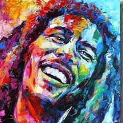 Bob Marley i mange farver - Diamond Paint