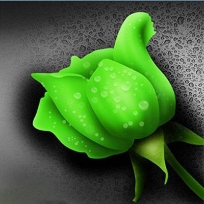 Diamond Painting - Grøn rose thumbnail