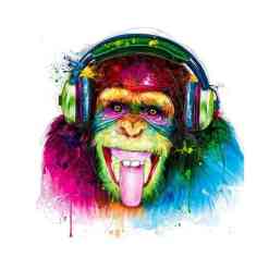 Abe med høretelefoner - Abe C