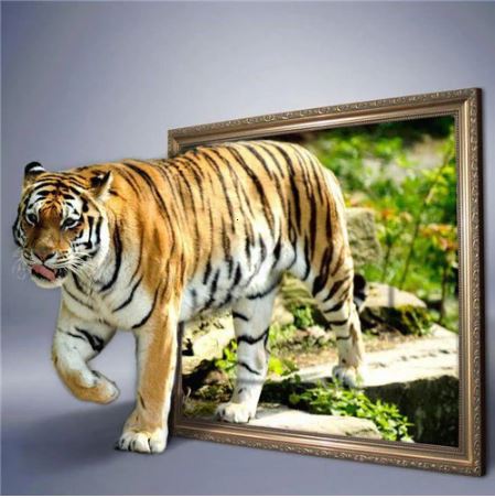 Diamond Painting - Tiger ud af billede thumbnail
