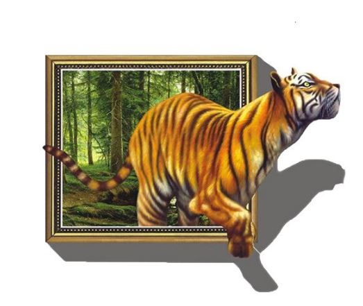 Diamond Painting - Tiger ud af skov thumbnail