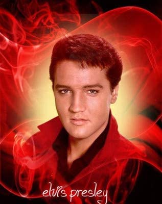 Diamond Painting - Elvis med rød baggrund thumbnail