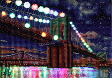 Billede af bro - med LED-lys thumbnail