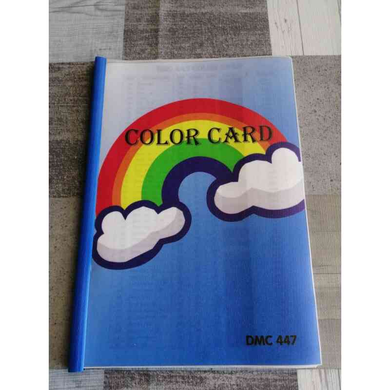 Katalog med farver og dmc-numre til diamond paint