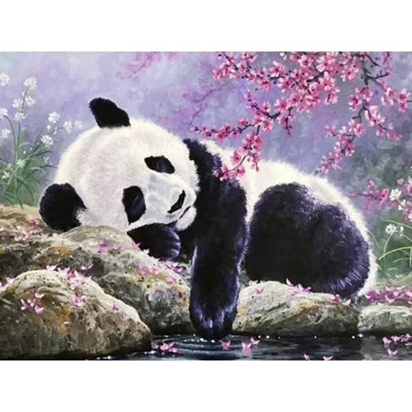 Diamond Painting - Sovende panda thumbnail