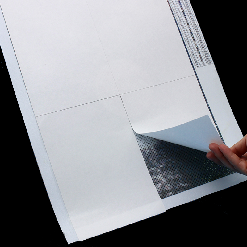 Hvidt solidt afdækningspapir (sæt med 10 eller 50 ark)