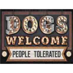 Dogs welcome, people tolerated i diamond paint