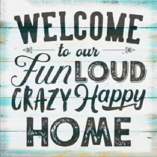 Diamond Painting - Welcome to our fun loud crazy happy home thumbnail