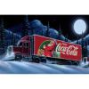 Coca Cola lastbil i snelandskab