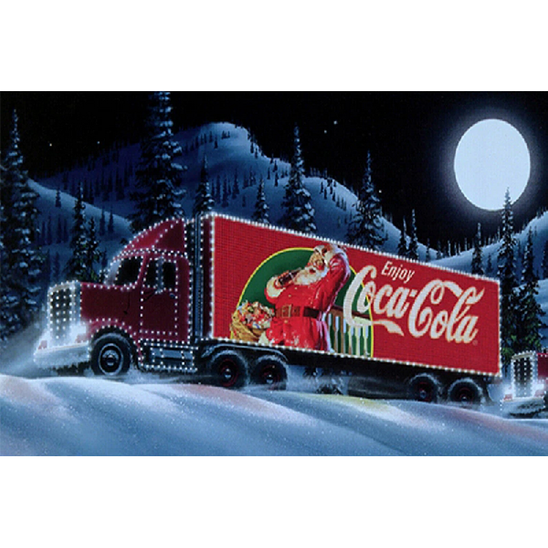 Coca Cola lastbil i snelandskab thumbnail