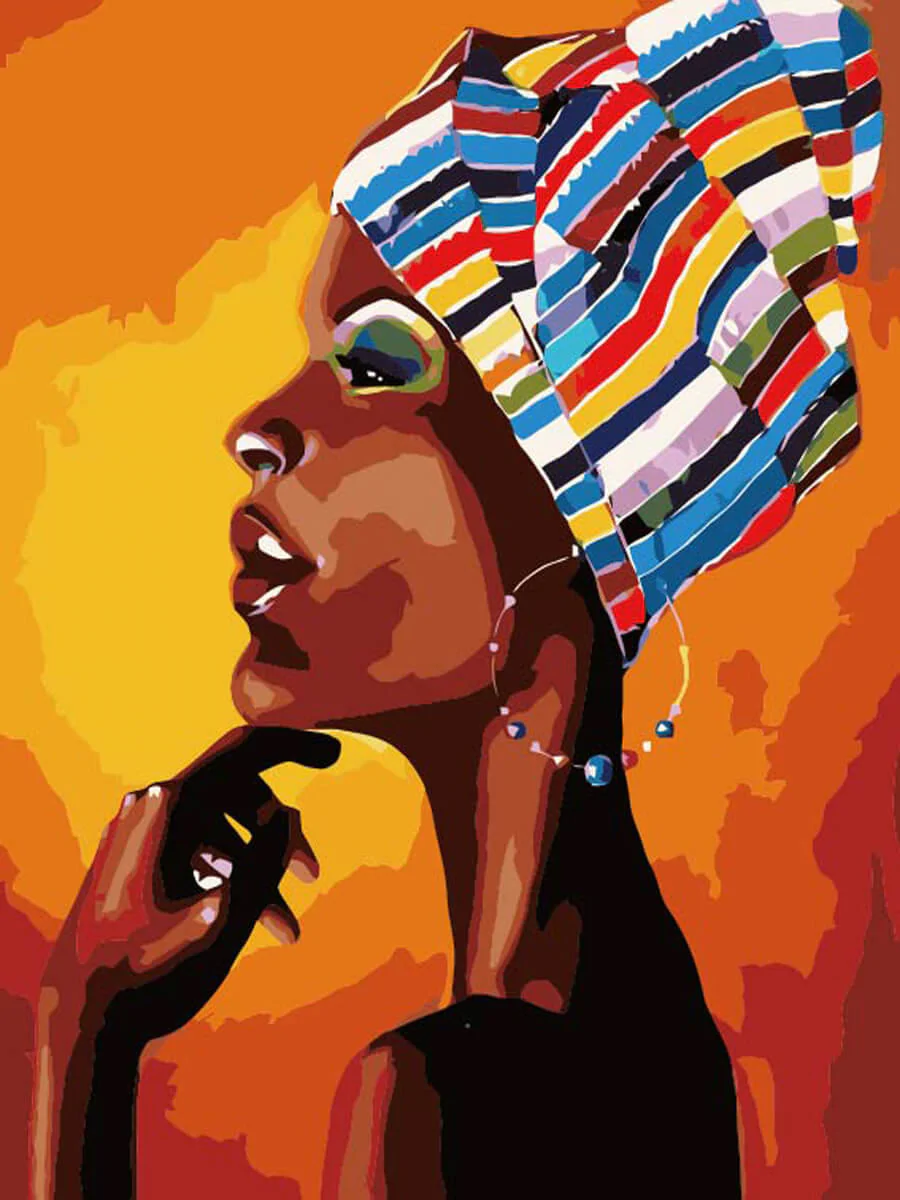 Diamond Painting - Afrikansk portræt thumbnail
