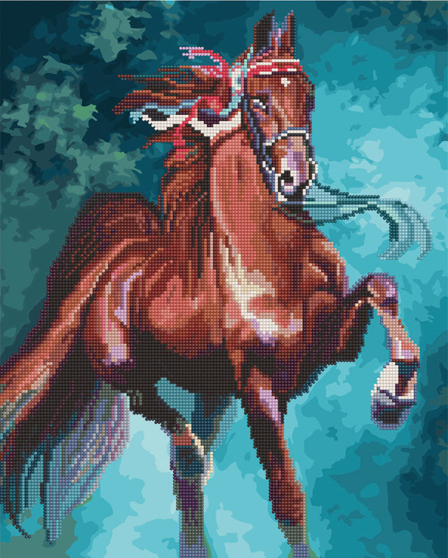 Diamond Painting - Bay Horse - Kombineret thumbnail