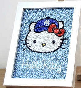 Diamond Painting - Helly Kitty D - med ramme thumbnail
