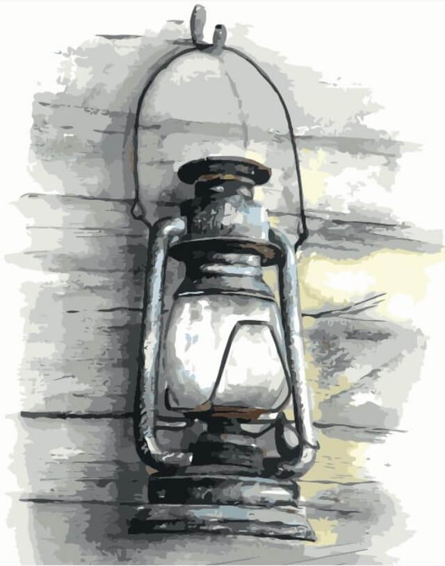 Diamond Painting - Lanterne på væg thumbnail