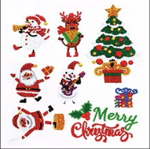 Diamond Painting - Klistermærker med julemotiver (D) thumbnail