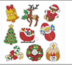 Diamond Painting - Klistermærker med julemotiver (I) thumbnail