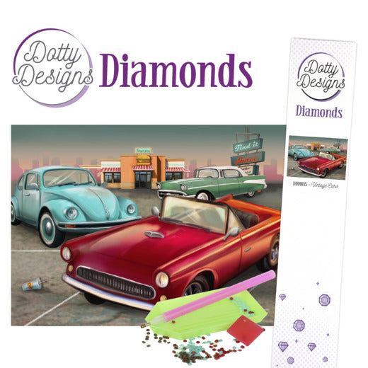 Diamond Painting - Gamle biler thumbnail