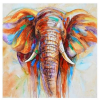 Elefant med maling i diamond paint
