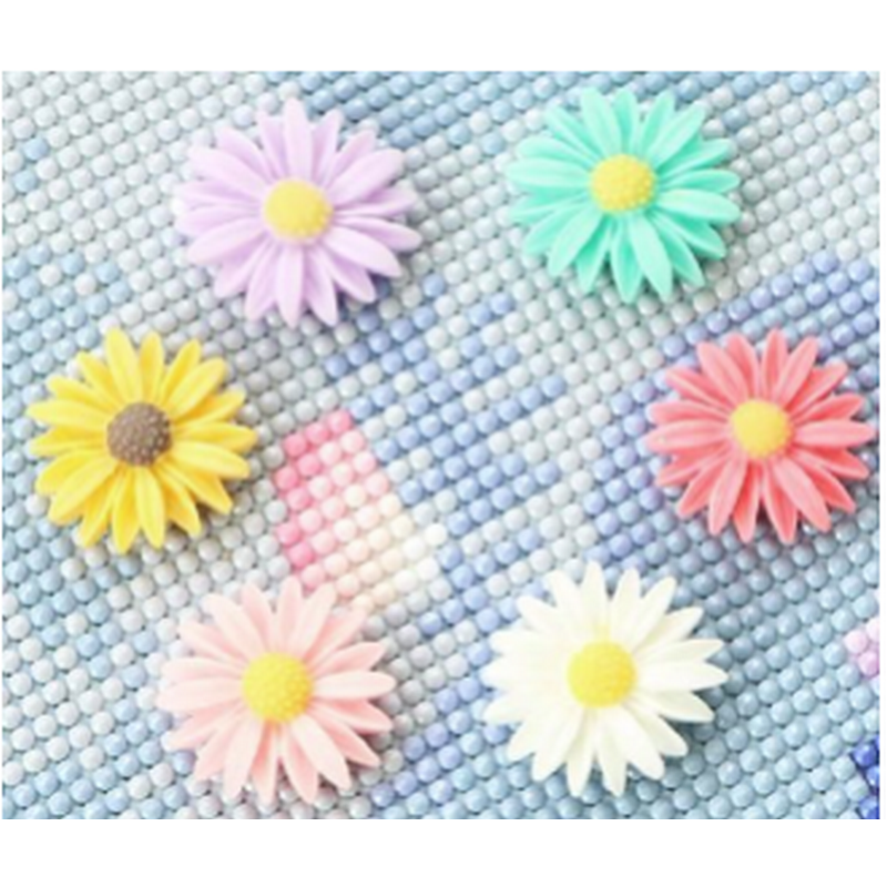 Magneter i blomsterlook til diamond paint