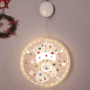 Julesok - Dekorativt juleophæng med batteridrevet lys (C) i diamond paint