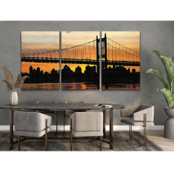 Sunset in the city - Diamond Paint