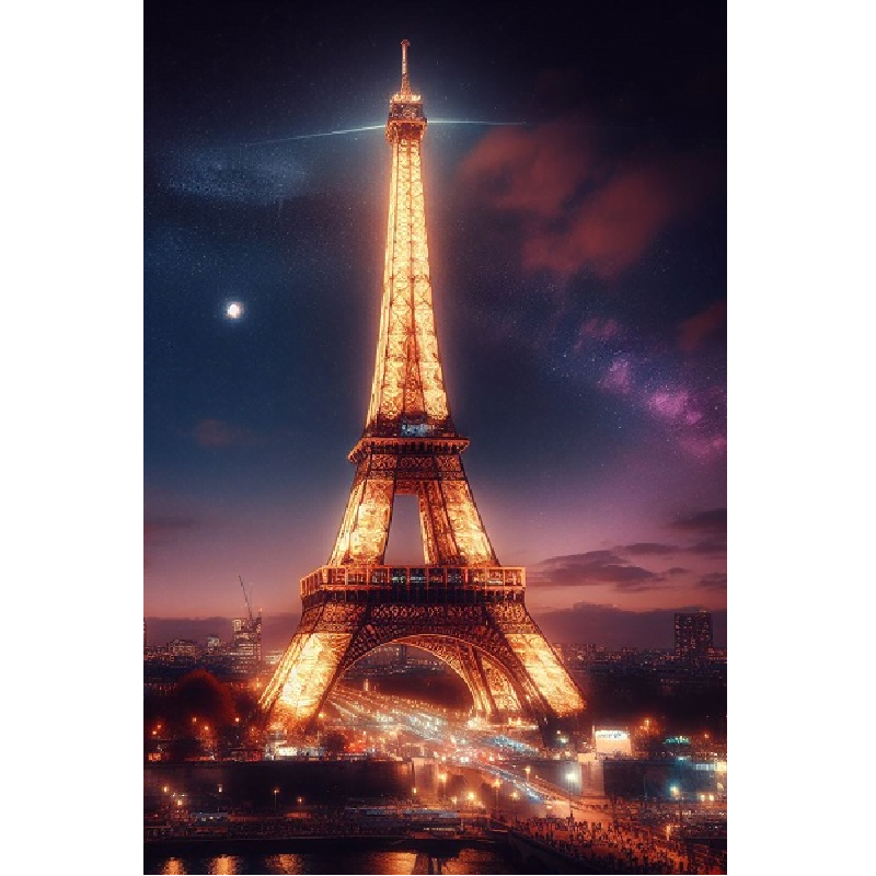 Eiffeltårnet - Diamond paint