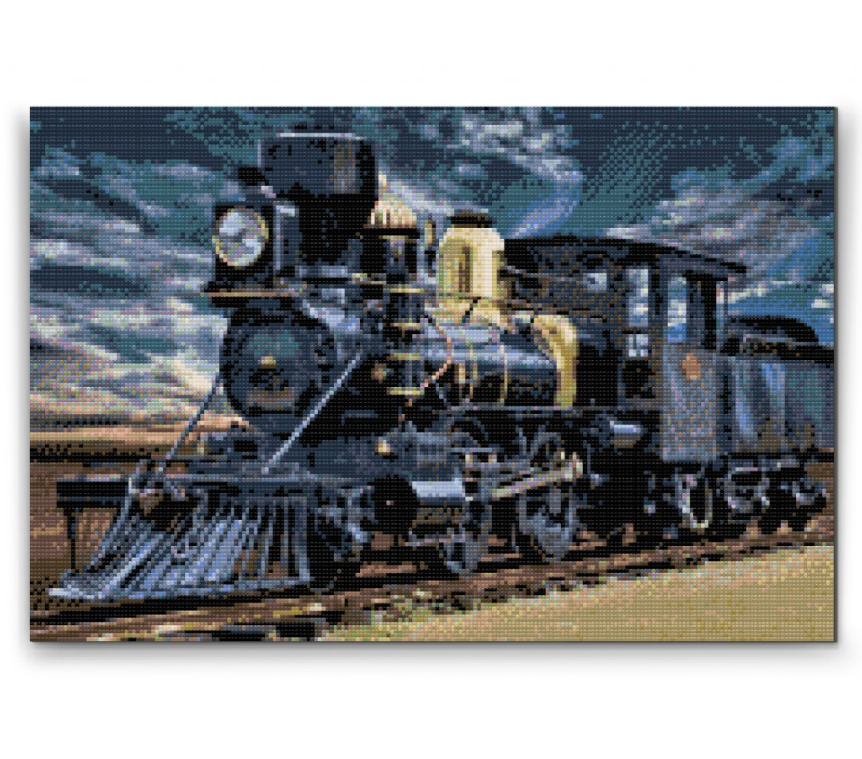 Diamond Painting - Kul lokomotiv - Premium thumbnail