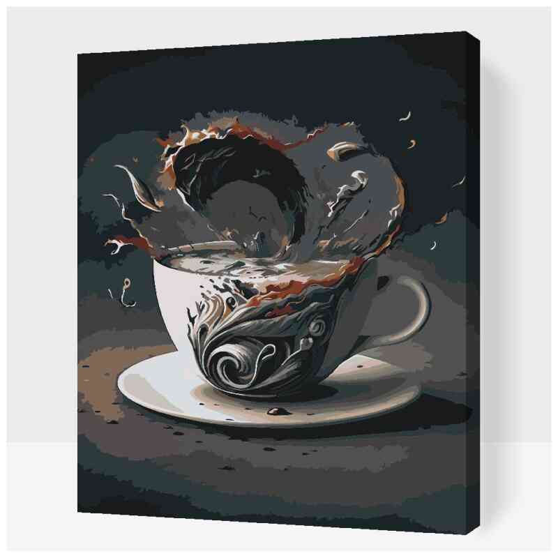 Kaffe tsunami- Paint by Numbers Premium