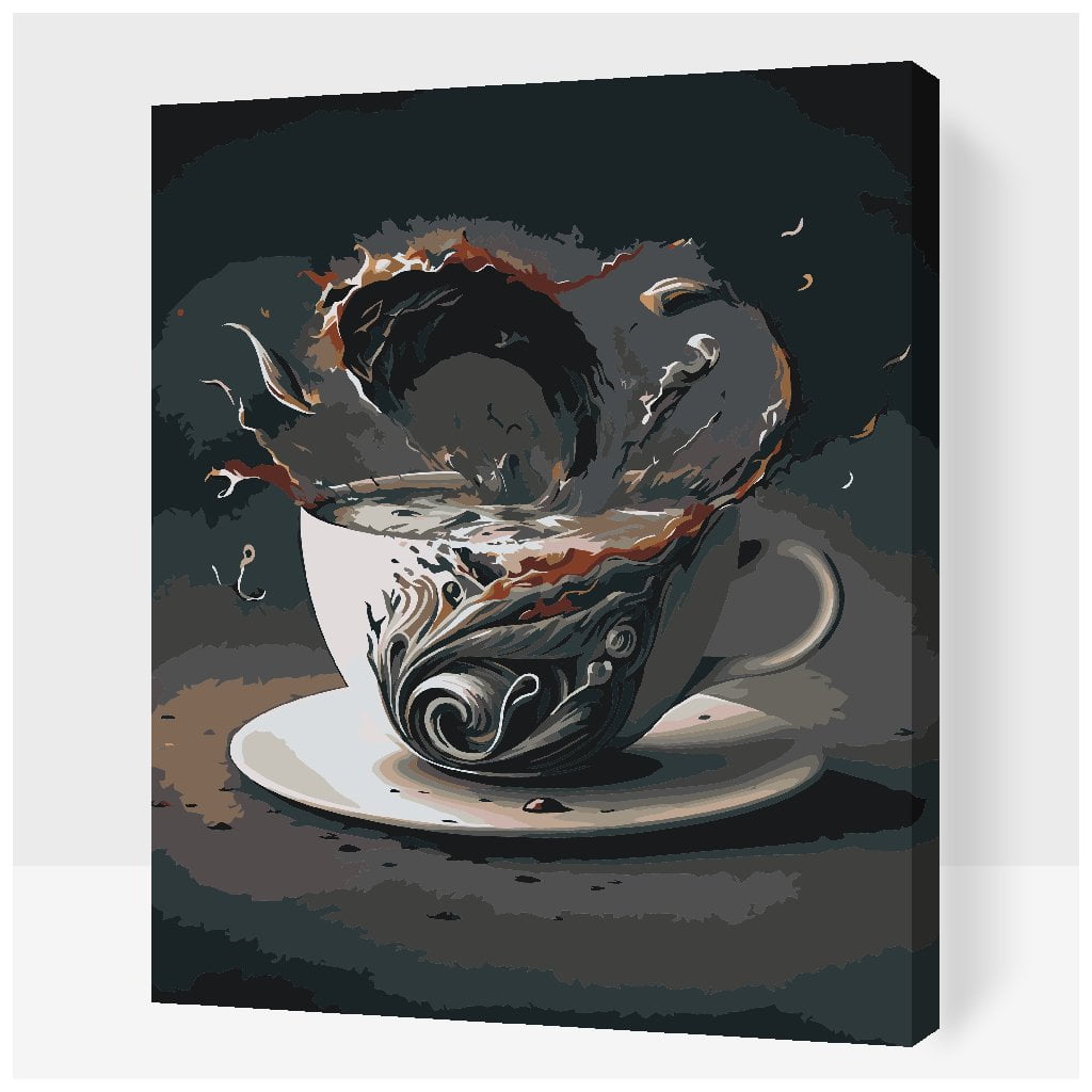 Kaffe tsunami- Paint by Numbers Premium thumbnail