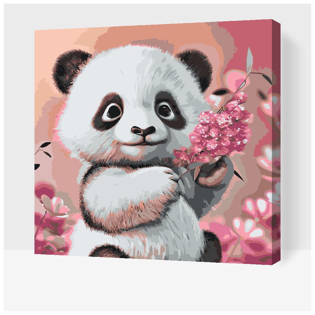Sød panda - Paint by Numbers Premium thumbnail
