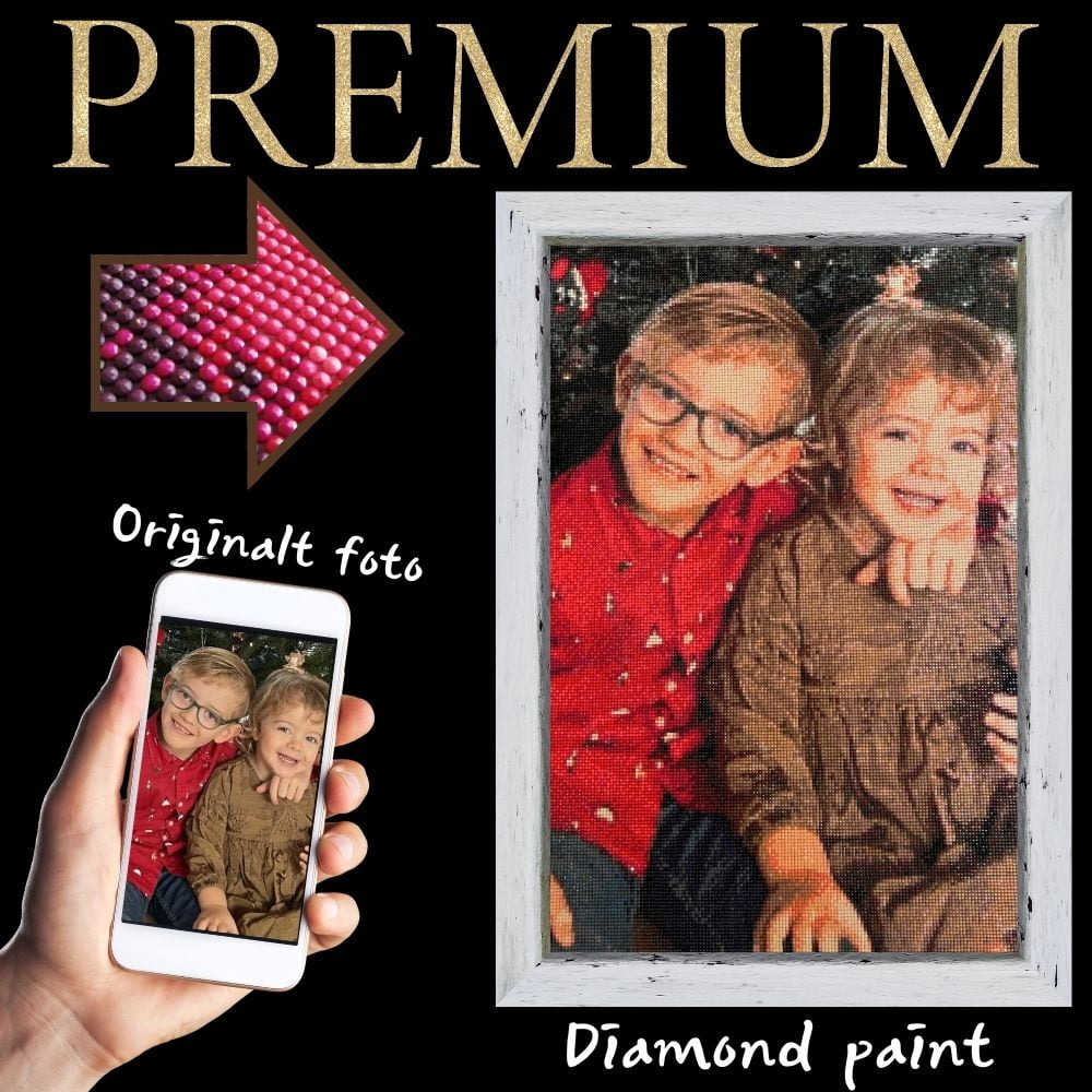 Dit eget billede som diamond paint  -  PREMIUM thumbnail