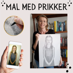 Dit eget foto som Mal med Prikker - prikkebillede