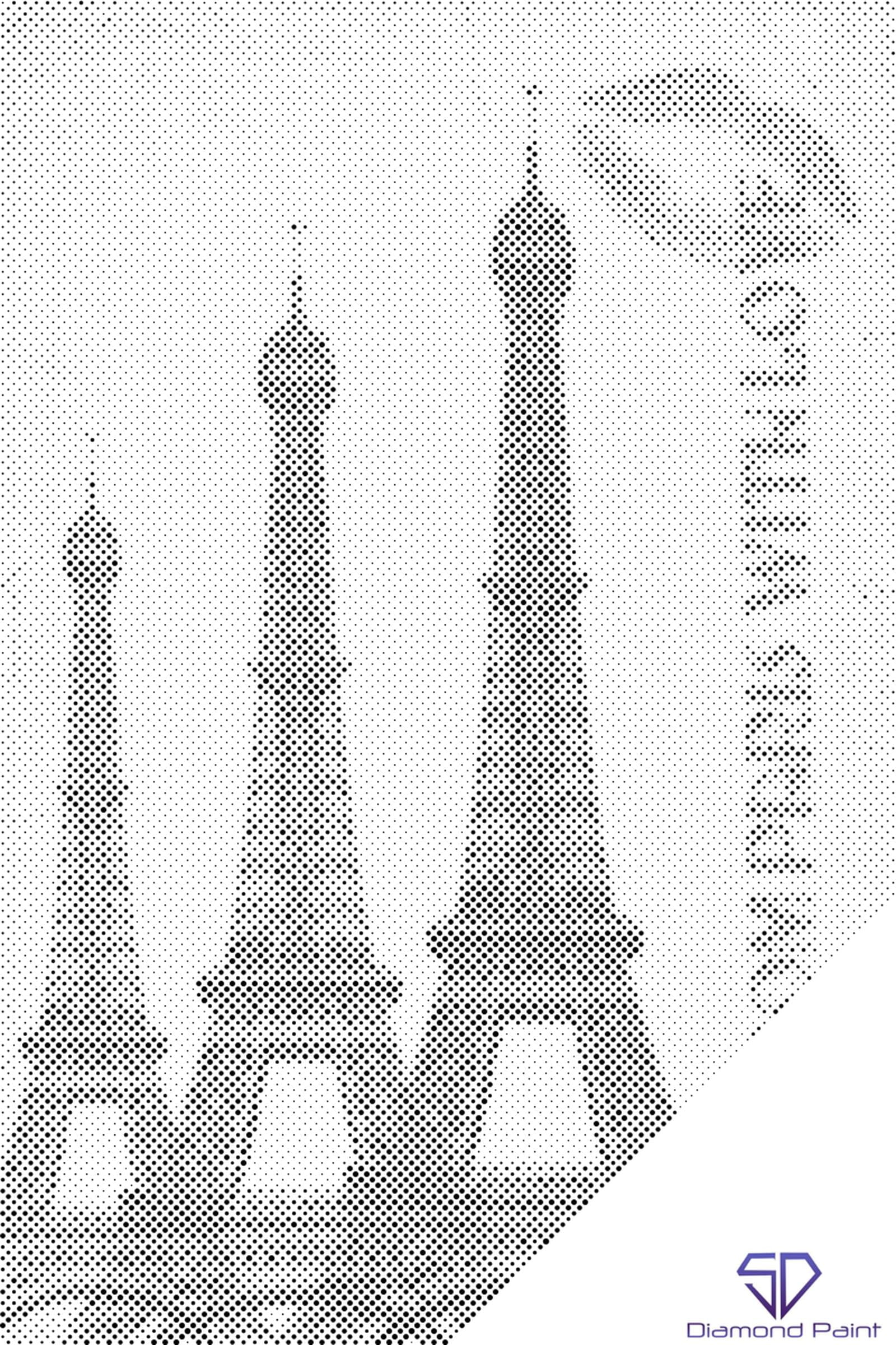 Diamond Painting - Mal med Prikker - Postkort fra Paris