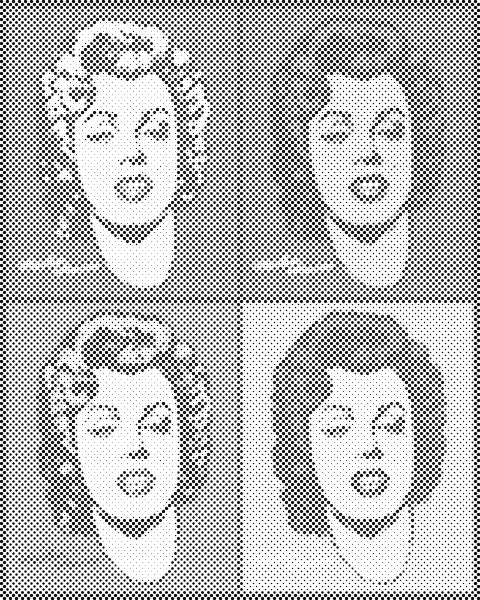 Diamond Painting - Mal med Prikker - Marilyn Monroe x 4