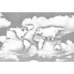 Mal med Prikker - Verdenskort i skyerne