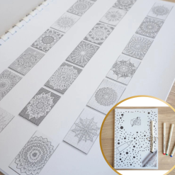 Mal med prikker, bog - Mandala