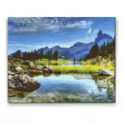 Dolomitterne i Italien - Premium diamond paint